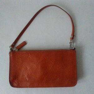Leather Wristlet Mini Purse